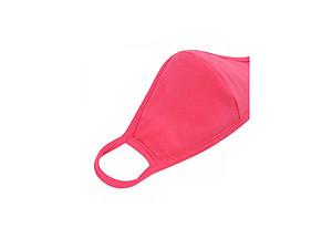 Dark Coral Reusable Solid Color T-Shirt Cloth Face Mask with Seam