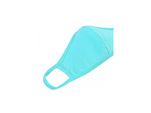 Mint Reusable Solid Color T-Shirt Cloth Face Mask with Seam