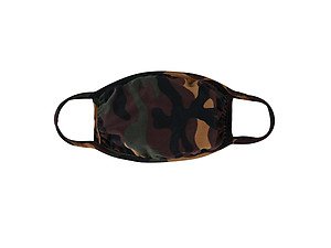 Brown Reusable Camouflage T-Shirt Cloth Face Mask