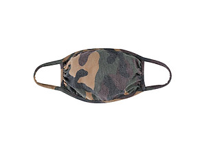 Brown Reusable Camouflage T-Shirt Cloth Face Mask