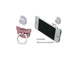 Rose Cat Head Premium Universal Smartphone Mount Ring Hook