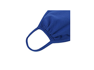 Cobalt Blue Reusable Solid Color T-Shirt Cloth Face Mask