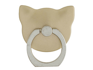 Gold Cat Head Premium Universal Smartphone Mount Ring Hook