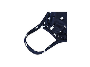 Navy Star Print Reusable T-Shirt Cloth Face Mask
