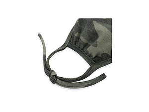 Army Green Reusable Camouflage T-Shirt Cloth Face Mask that Ties