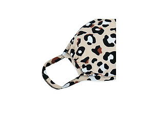 Khaki Leopard Print Reusable T-Shirt Cloth Face Mask