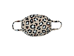 Khaki Leopard Print Reusable T-Shirt Cloth Face Mask