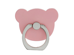 Pink Bear Head Premium Universal Smartphone Mount Ring Hook