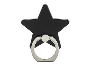 Jet Black Star Universal Premium Smartphone Mount Ring Hook