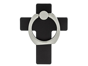 Jet Black Cross Universal Premium Smartphone Mount Ring Hook