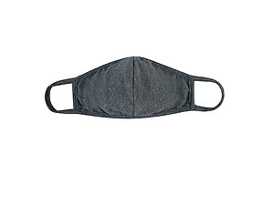 Charcoal Reusable Solid T-Shirt Cloth Face Mask with Seam