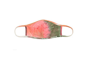 Olive Tie-Dye Reusable T-Shirt Cloth Face Mask with Seam