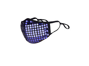 Royal Blue Disco-Ball Sequin Reusable Fashion Face Mask
