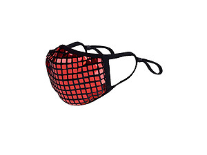 Red Disco-Ball Sequin Reusable Fashion Face Mask