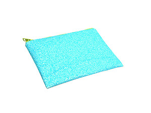 Colorful & Fun Glitter Jewel & Acrylic Accented Top Zipper Fashion Clutch ~ Style 6190