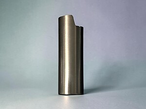 Black Metal Shell Lighter Case Cover Holder Fits Bic Lighters