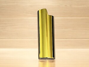 Shiny Gold Metal Shell Lighter Case Cover Holder Fits Bic Lighters
