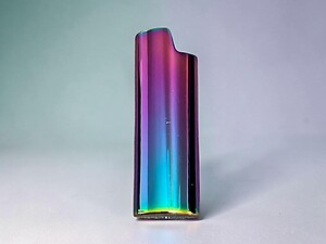 Shiny Ombre Metal Shell Lighter Case Cover Holder Fits Bic Lighters