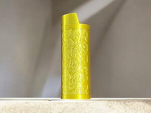 Light Gold Filigree Metal Shell Lighter Case Cover Holder Fits Bic Lighters