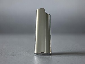 Shiny Silver Metal Shell Lighter Case Cover Holder Fits Bic Lighters
