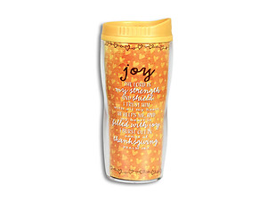 Yellow Joy Lighthouse Christian Products Wavy Acrylic Tumbler