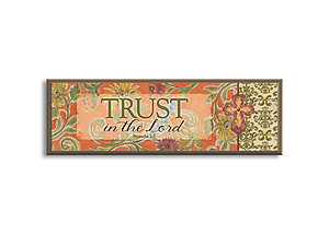 Trust In The Lord Inspirational Wood Mini Plaque