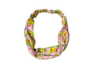 Pink Avocadorable Wide Cotton Stretch Headband Hair Accessory