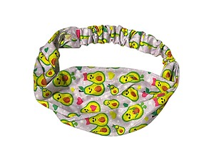Purple Avocadorable Wide Cotton Stretch Headband Hair Accessory