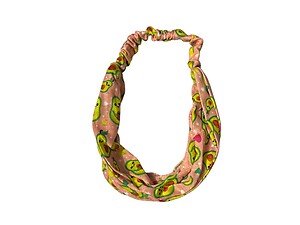 Orange Avocadorable Wide Cotton Stretch Headband Hair Accessory