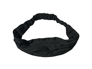 Black Wide Cotton Stretch Headband Hair Accessory