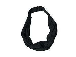 Black Wide Cotton Stretch Headband Hair Accessory
