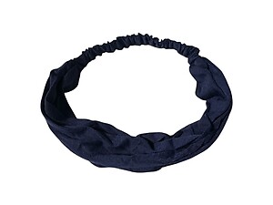 Navy Wide Cotton Stretch Headband Hair Accessory