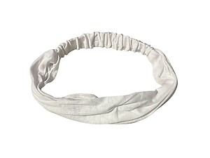 White Wide Cotton Stretch Headband Hair Accessory