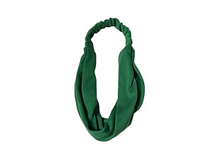 Green Wide Cotton Stretch Headband Hair Accessory