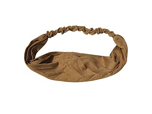 Brown Wide Cotton Stretch Headband Hair Accessory