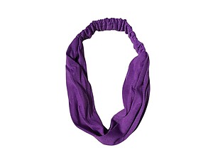 Purple Wide Cotton Stretch Headband Hair Accessory