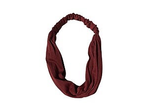 Burgundy Wide Cotton Stretch Headband Hair Accessory