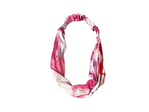 Pink Butter Soft Gradient Tie Dye Wide Cotton Stretch Headband Hair Accessory