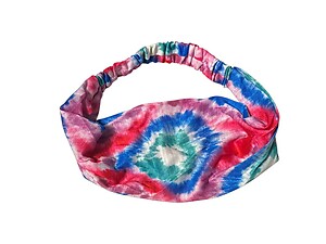 Red Butter Soft Gradient Tie Dye Wide Cotton Stretch Headband Hair Accessory
