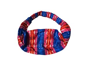 Pink Gradient Tie Dye Butter Soft Wide Cotton Stretch Headband Hair Accessory