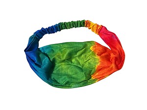 Green Gradient Tie Dye Butter Soft Wide Cotton Stretch Headband Hair Accessory