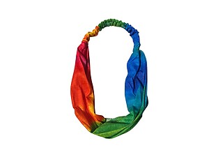 Green Gradient Tie Dye Butter Soft Wide Cotton Stretch Headband Hair Accessory
