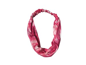 Pink Wide Cotton Gradient Tie Dye Stretch Headband Hair Accessory