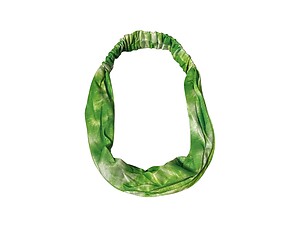 Green Wide Cotton Gradient Tie Dye Stretch Headband Hair Accessory