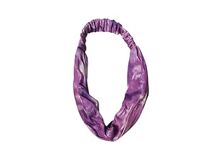Purple Wide Cotton Gradient Tie Dye Stretch Headband Hair Accessory