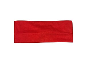 Red Twisted Knot Cotton Wide Stretch Headband