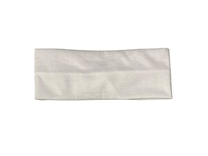 White Twisted Knot Cotton Wide Stretch Headband
