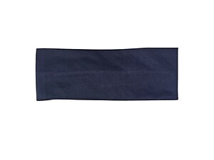 Blue Twisted Knot Cotton Wide Stretch Headband