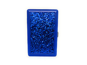 Glitz & Glam Double Sided Metal Wallet or Cigarette Case for Kings