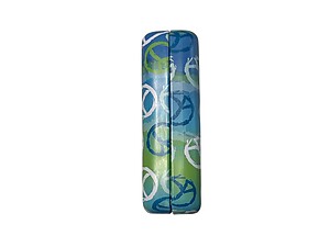 Blue Peace Signs King Size Fashion Tin Box for Cigarettes Cards or Money